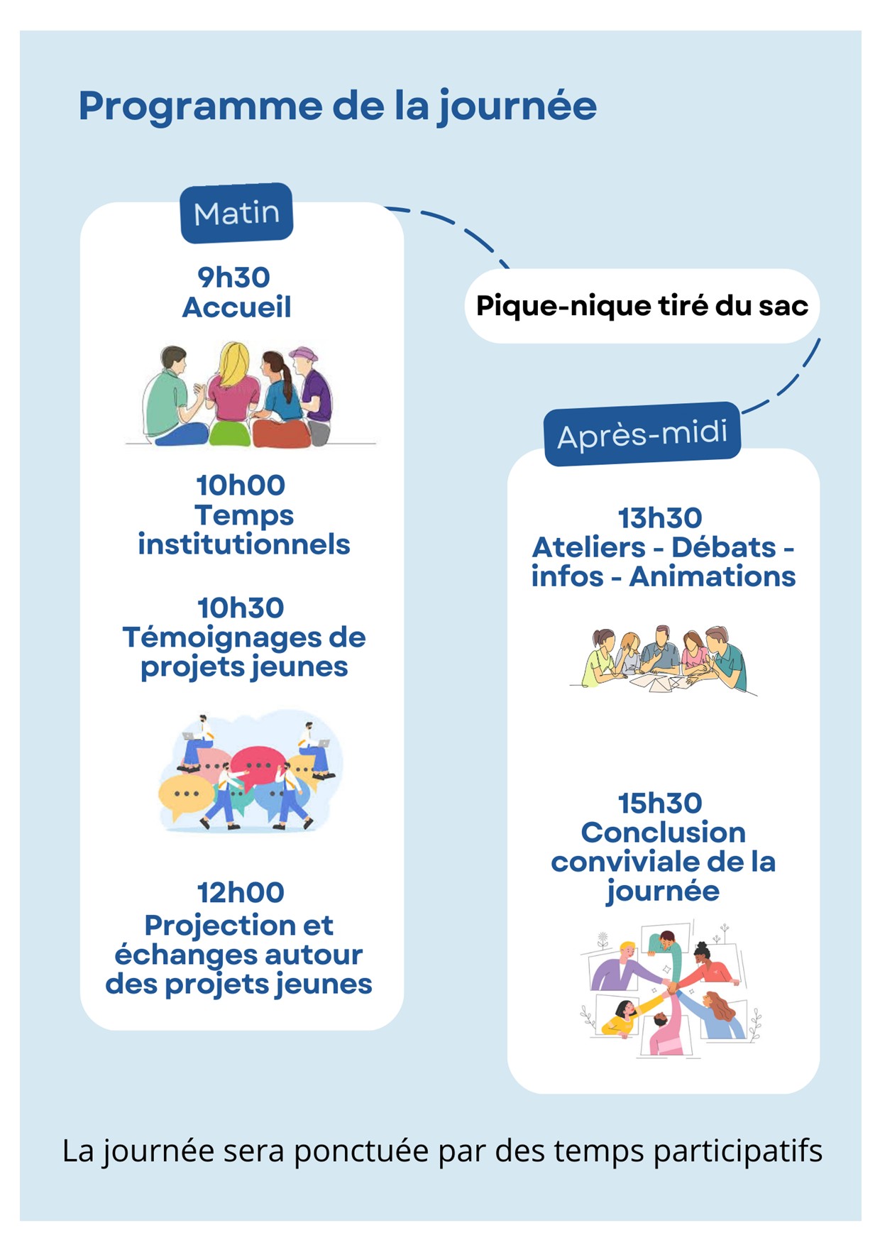 Affiche Com Rencontre Départementale des projets jeunes de lAIN P2
