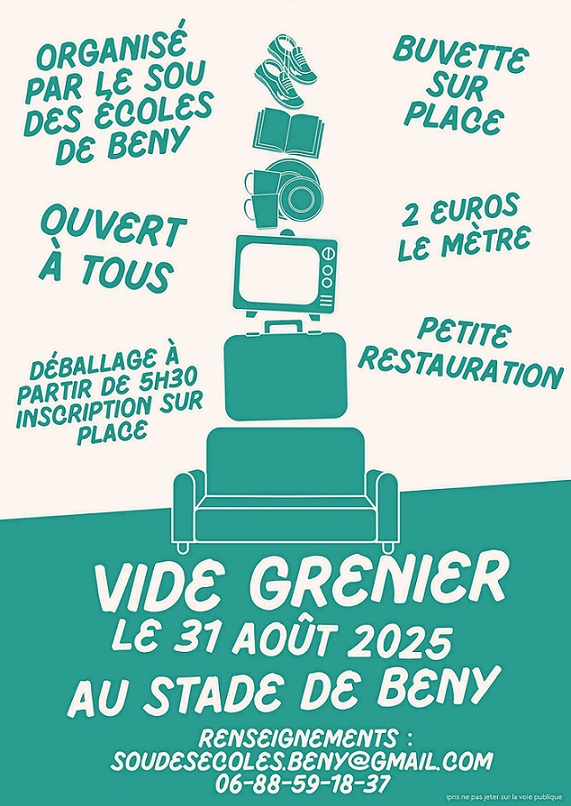 Affiche Vide Grenier Beny page 0001