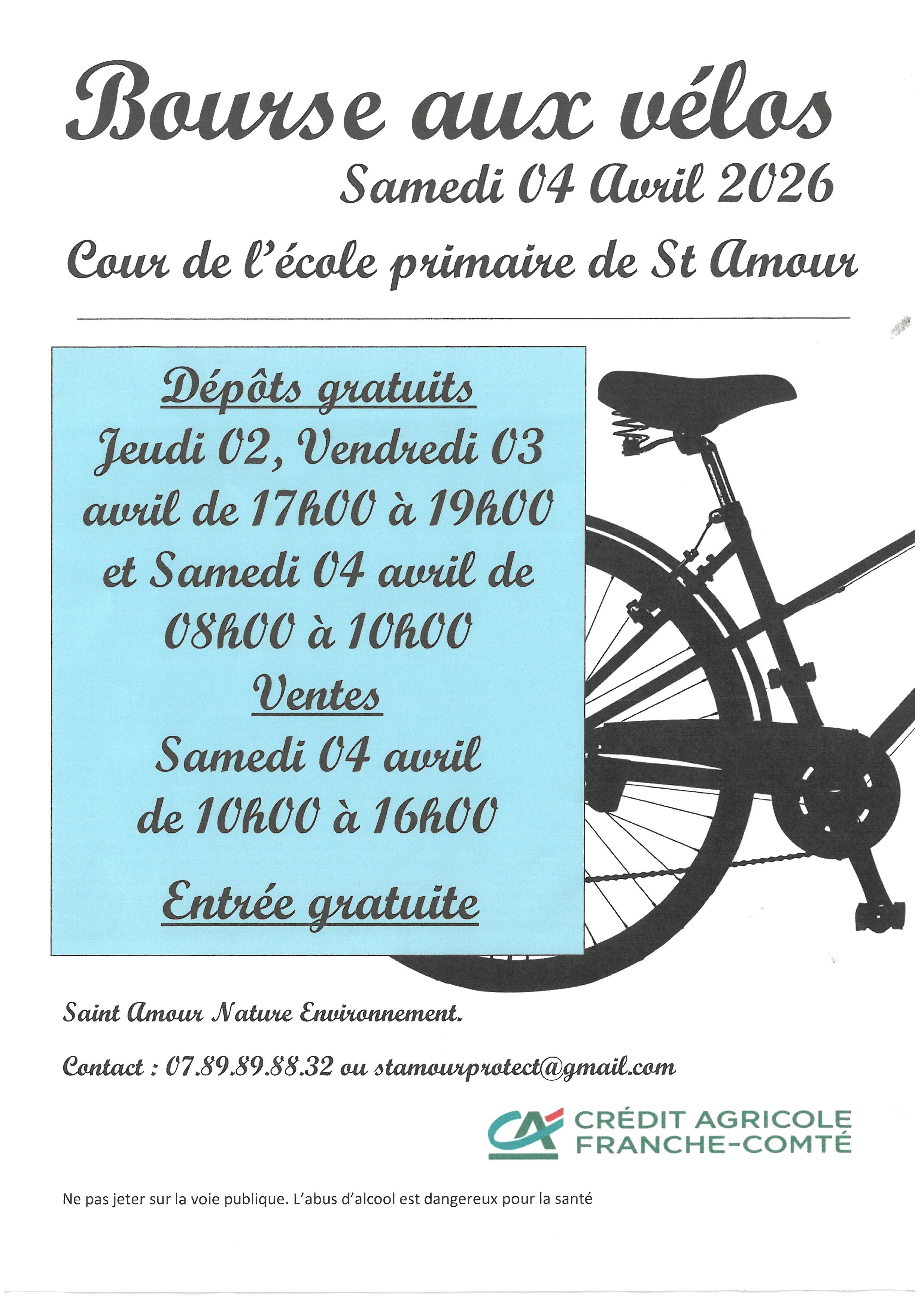Affiche bourse aux vélos