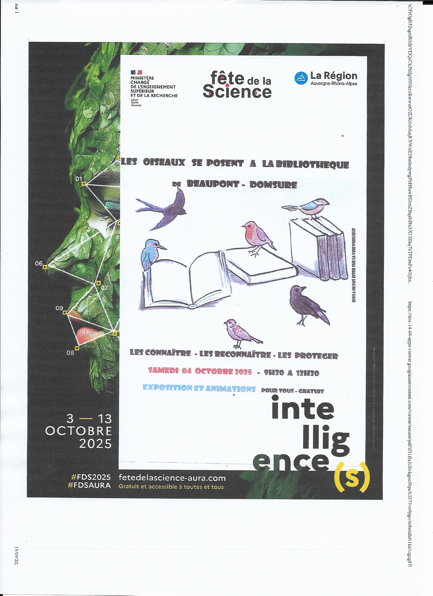 Affiche fête de la science