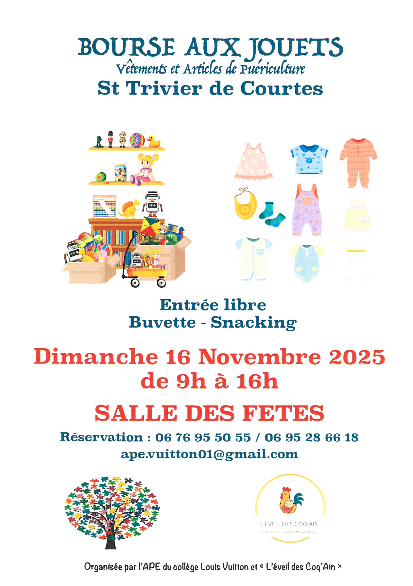 Bourse aux jouets 16 11 25 St Trivier de Courtes