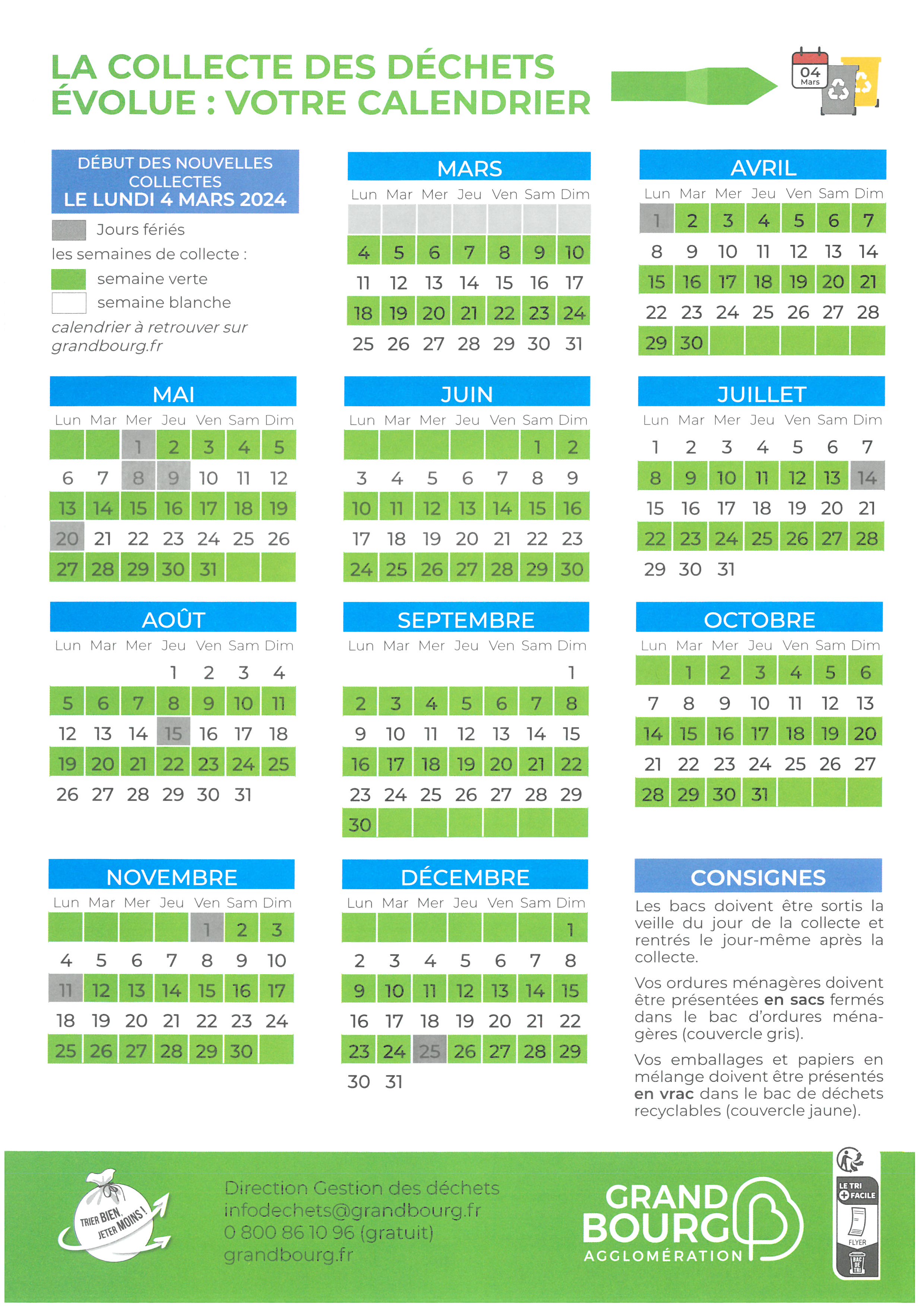 Calendrier 2024