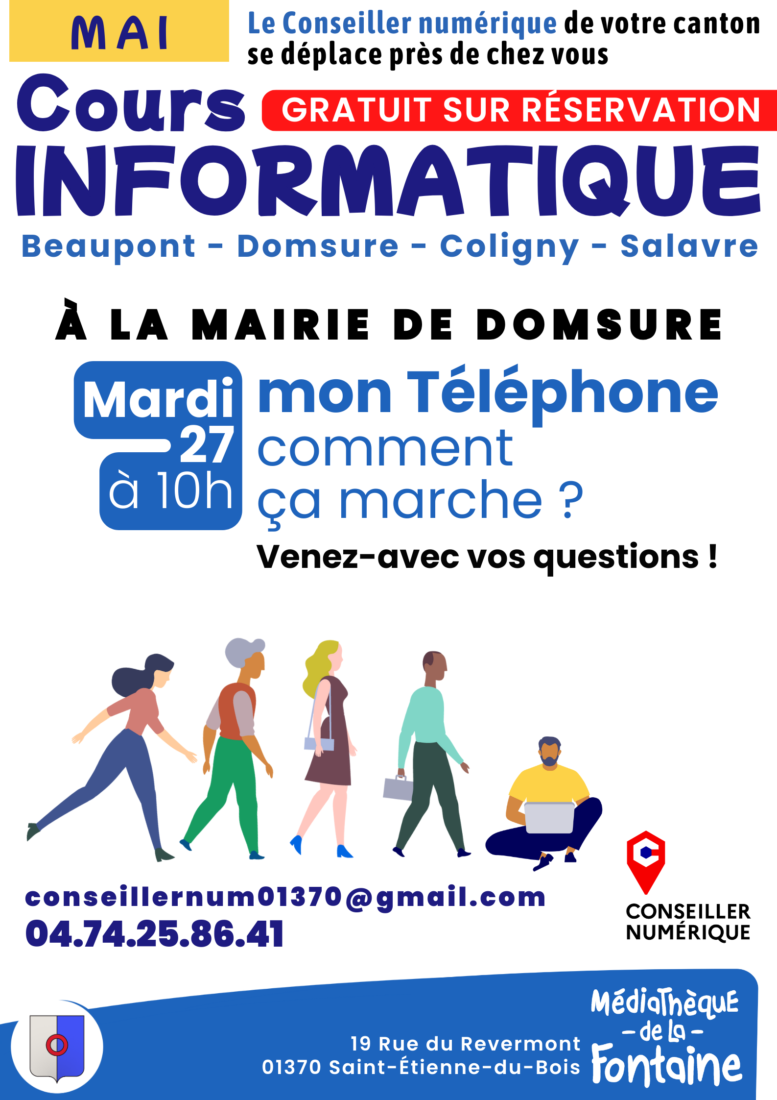 Cours informatique mai 2025 en communes DOMSURE