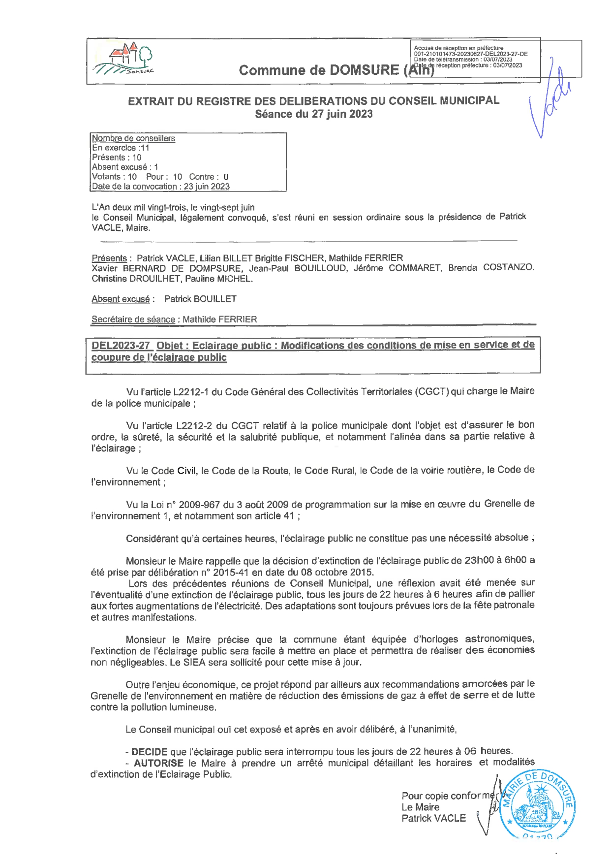 DEL2023 27 Eclairage public modification coupure rp page 0001