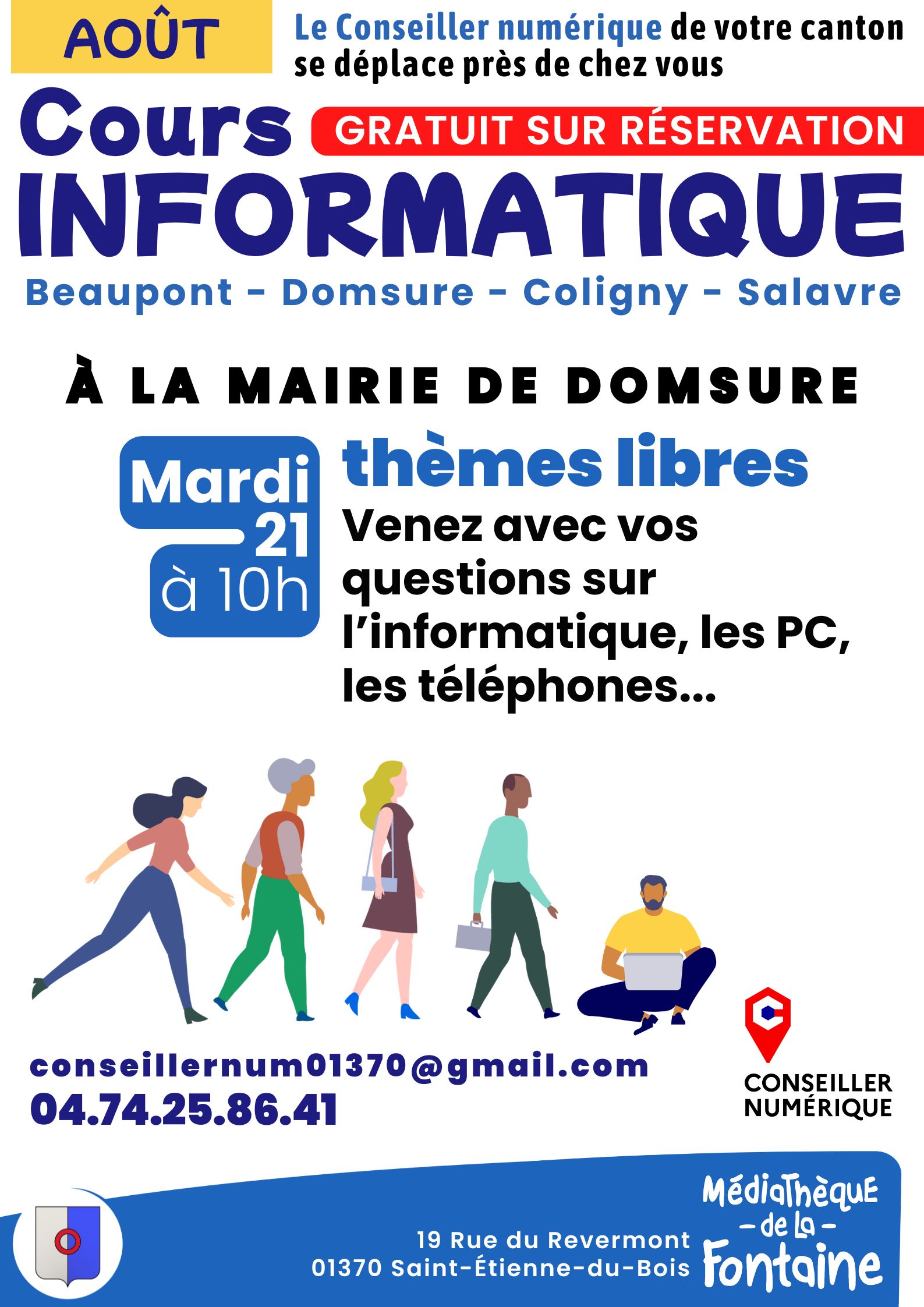 DOMSURE Cours informatique AOUT 2025 en communes