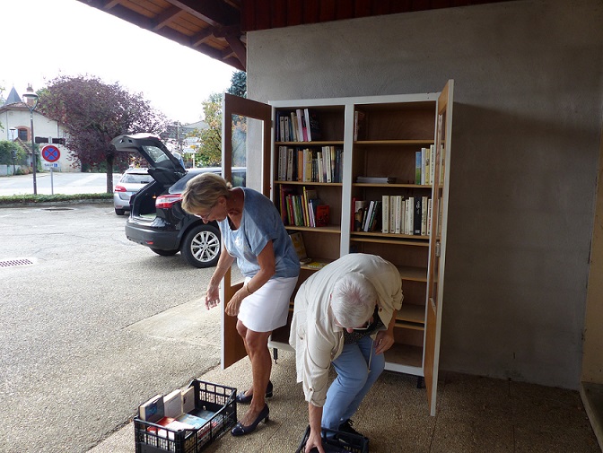 Installation des livres