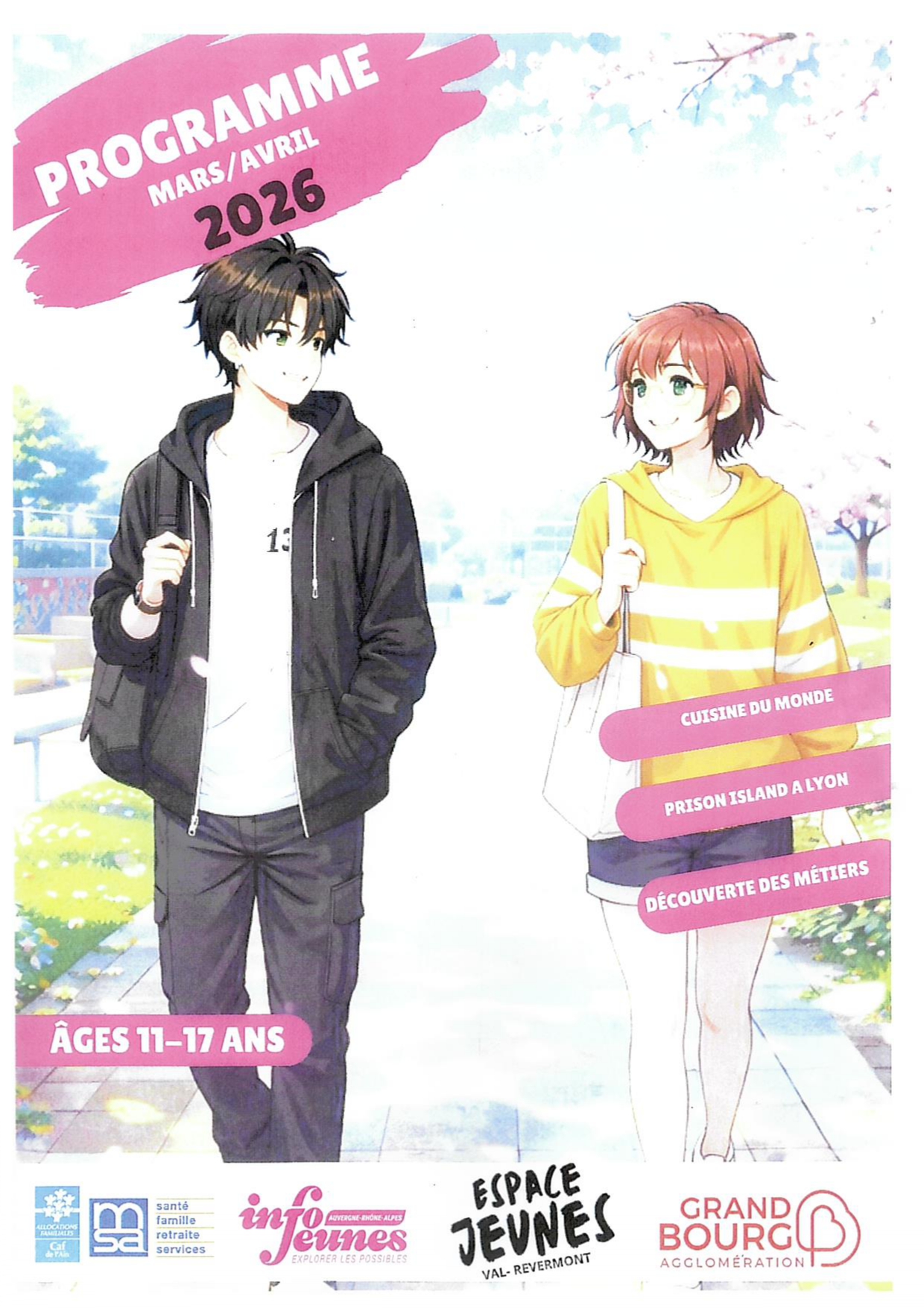 Programme 2026 espaces jeunes mars avril p1